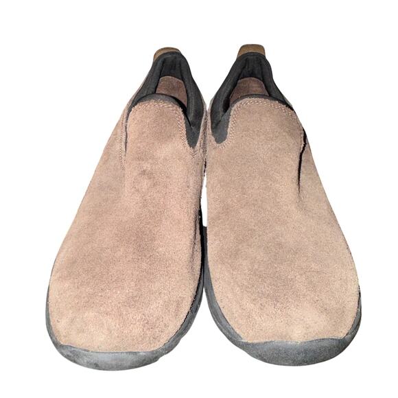 Land's End Loafers Women's Size 7.5 B Brown Suede Leather Slip On Shoes - Picture 2 of 7